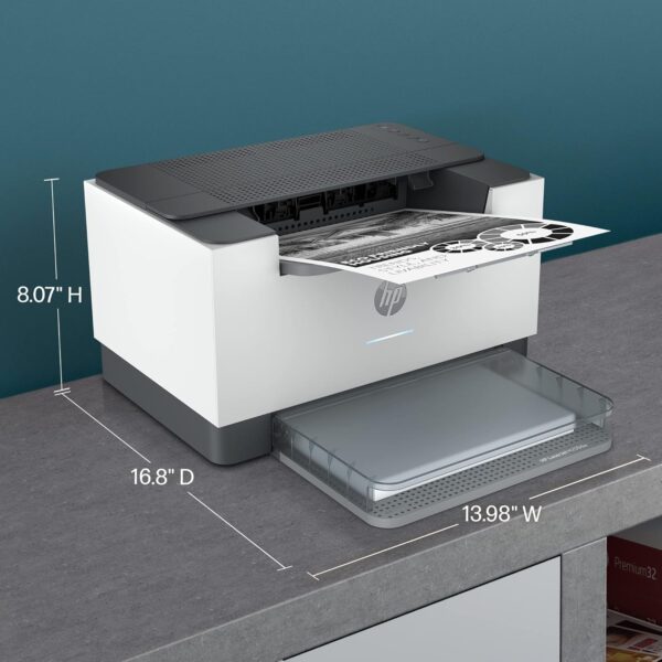 HP طابعة ليزر لاسلكية M207dw من ليزر جيت، اسود وابيض، دوبلكس، الافضل للمكتب - Image 2